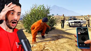 ماذا لو إتصلتم برجال الشرطة بعد رؤية السجين الهارب في جي تي أي 5 | GTA 5 The Escaped Prisoner