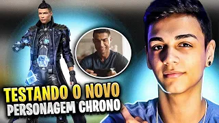 🔥 FREE FIRE AO VIVO - O CHRONO CHEGOU! 🔥 TESTANDO O CR7 AO VIVO 🔥  LIVE ON