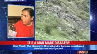 It's a man made disaster: Uma Bharti