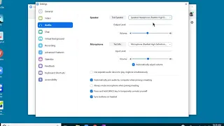 Headphones vs. Computer speaker - checking audio settings in Zoom