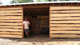 Milling Live Edge Siding | Wood Shed Build (Part 3)