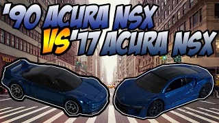 Hot Wheels Duel - Me VS Dad: 90 Acura NSX vs 17 Acura NSX