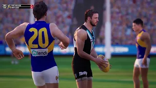 AFL Port Adelaide VS West Coast Highlights R6 2022 AFL Evolution 2