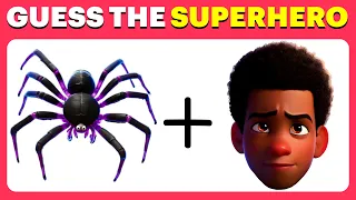 Guess the Supehero by only 2 Emoji! 🕷🦸 Spider-Man: Across the Spider-Verse Edition - Hard Quiz🕷️🕸️