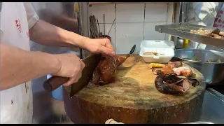 The chinese roasted duck tasted in Sham Shui Po, HK