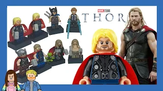 Every LEGO MCU Thor Minifigure (2012 - 2022)