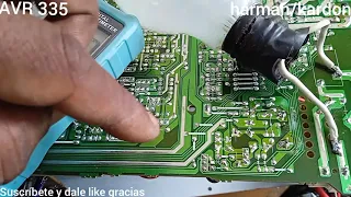 AVR 335 harman/kardon totalmente muerto reparación paso a paso video #1