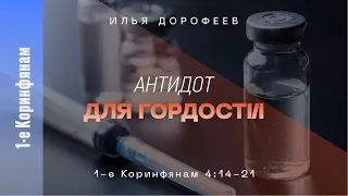 Антидот для гордости. 1-е Коринфянам 4:14-21; Илья Дорофеев