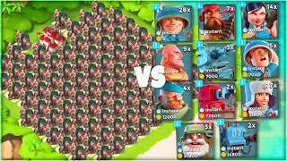 ALL BOOM CANNON BASE vs Every Troop in Boom Beach