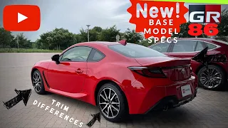 Toyota GR86: Differences in Base & Premium Models + interior details