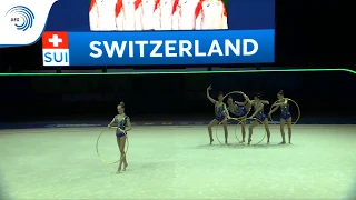 Switzerland - 2019 Rhythmic Gymnastics Europeans, junior groups 5 hoops qualification