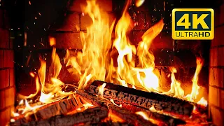 🔥 Cozy Fireplace 4K (12 HOURS). Fireplace with Crackling Fire Sounds. Crackling Fireplace 4K