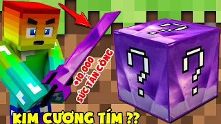 MINI GAME : PINK DIAMOND LUCKY BLOCK BEDWARS ** BỘ ÁO GIÁP KIM CƯƠNG HỒNG VÀ ĐỒ ĂN BẤT TỬ CỦA NOOB