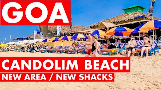 Goa | Candolim Beach - December - 2023 | Situation Update | New Shacks | Goa Vlog | North Goa |