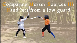 Comparing messer sources III: hand strikes from a low guard