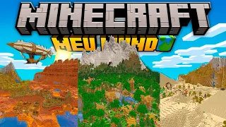 CRIEI a ATUALIZAÇÃO de BIOMAS PERFEITA! - Meu Mundo em Minecraft 547