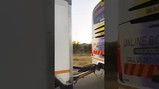 South African Buses on the road! #busdriver #trailer #buslife