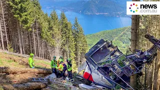 Cable car accident in Italy kills at least 14