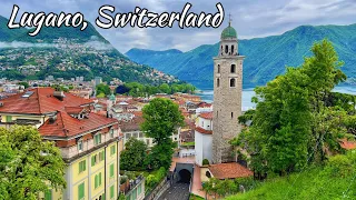 Lugano, Switzerland 4K - The most beautiful Swiss cities - Fairytale town
