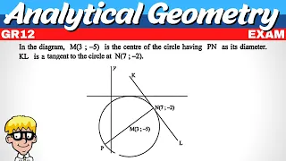 Analytical Geometry Grade 12 Exam Questions