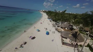 Playa del Carmen Beach from a New Perspective - FPV Drone Flight! 4K