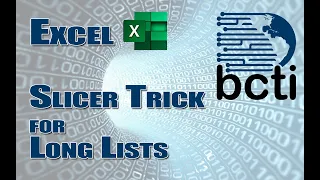 Excel - Slicer Trick for Long Lists