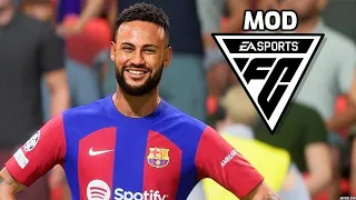 Neymar to FC Barcelona vs PSG | Solo Realistic Gameplay & Graphics MOD Season 23/24