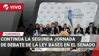 EN VIVO: EL SENADO CONTINÚA CON EL DEBATE DE LA LEY BASES