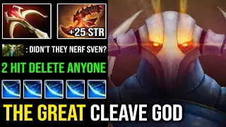 Hard Carry Sven is Back in 7.28c with 2 Hit Deleted Daedalus + Overwhelming Blink 90% Cleave DotA 2