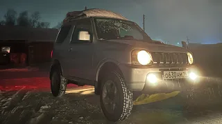 Suzuki Jimny в -42 зимой в Якутии