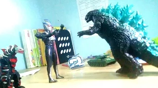 Godzilla VS Evil Ultraman STOP MOTION