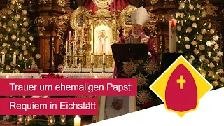 Trauer um ehemaligen Papst: Requiem für Benedikt XVI. in Eichstätt