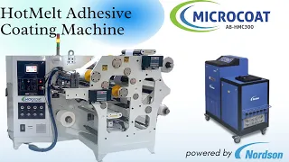 Hotmelt Coating Machine for Making Label Stock | MICROCOAT (AB-HMC300) |