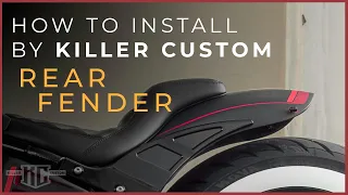 How To Install Killer Custom Rear Fender "Bobbstr" For Harley-Davidson M8 Softail