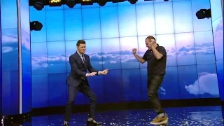 Michael Bublé Gets Down With Trivia Dancer