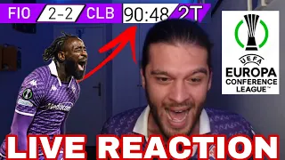 😍 MBALAAAA | FIORENTINA 3-2 CLUB BRUGGE | LIVE REACTION TIFOSO FIORENTINA