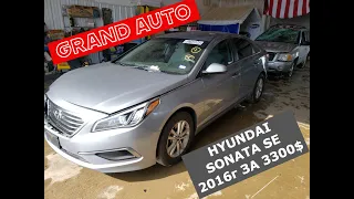 HYUNDAI SONATA SE 2016г за 3300$ на аукционе в США / GRAND AUTO