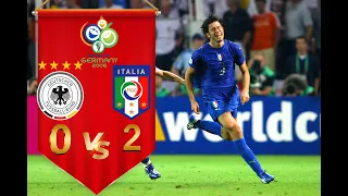 Fabio Grosso goal • Germany V Italy [World Cup 2006] (Semi-final) [Italian commentary]