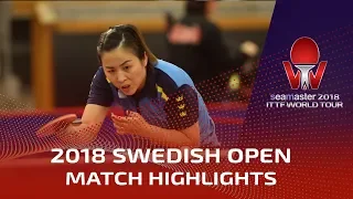 Choi Hyojoo vs Li Fen | 2018 ITTF Swedish Open Highlights (Pre)