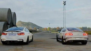 Forza Horizon 4 Drag Race: BMW M4 vs Mercedes-AMG C63