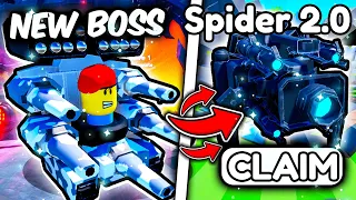 🍀😱 УСПЕЙ! НОВЫЙ ГОДЛИ Upgraded Spider Tv, НОВЫЕ ЮНИТЫ, ТУАЛЕТЫ в Toilet Tower Defense!Roblox