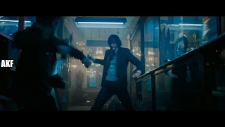 John Wick 3  - Throwing Knives Scene Part 1