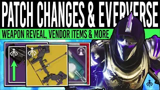 Destiny 2: NEW PATCH TODAY & EVERVERSE LOOT! Gear Reveal, DISCOUNT, Exotics & Vendors (26th March)