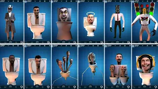 Skibidi Toilets Characters FNAF AR Workshop Animations