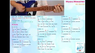 ALL TO JESUS I SURRENDER WE Chords and Lyrics GUITAR COVER Big Screen View Integrity Music