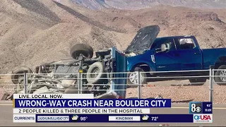 2 dead in wrong-way, suspected DUI crash near Boulder City