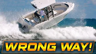 CAPTAIN MAKES A HUGE MISTAKE AT BOCA INLET !! | HAULOVER INLET BOATS | WAVY BOATS