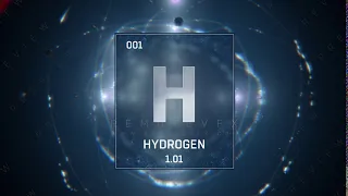 Hydrogen as Element 1 of the Mendeleev Table / of the Periodic Table of Elements - loop - ENGLISH