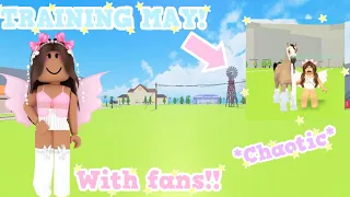🌷TRAINING MAY!!💗*With fans!*✨ Roblox Horse Valley | Episode 36