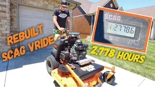 He Rebuilt One Of The First Scag Vrides Ever Made ► 2,800 Hours On It ► Runs Perfect!